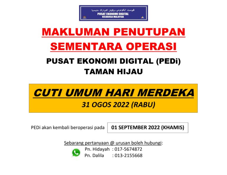 NOTIS CUTI MERDEKA